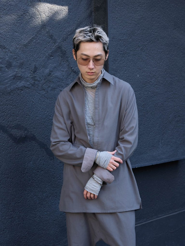 Hooked Vareuse Wool Shirt [BISHU] - PRY