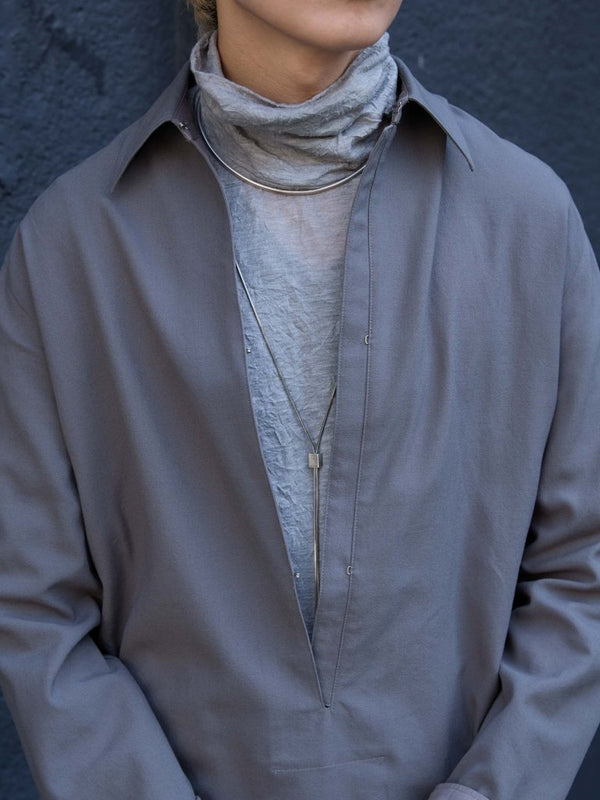 Hooked Vareuse Wool Shirt [BISHU] - PRY