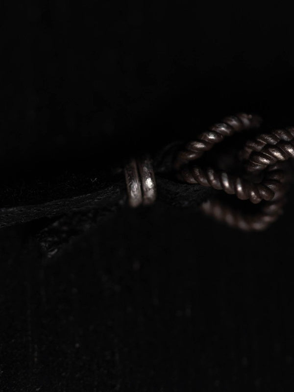 Horsebit Leather Necklace [Silver925] - PRY