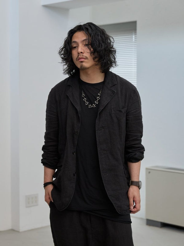 Horsebit Leather Necklace [Silver925] - PRY