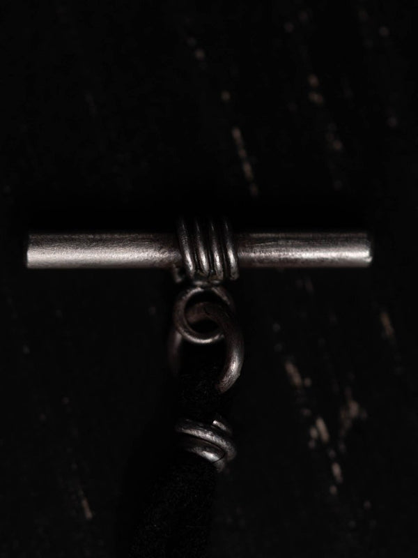 Horsebit Leather Necklace [Silver925] - PRY