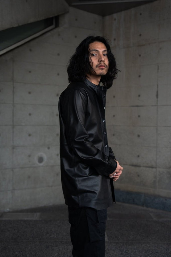 Inverto - Seam Reversible Leather Jacket - PRY