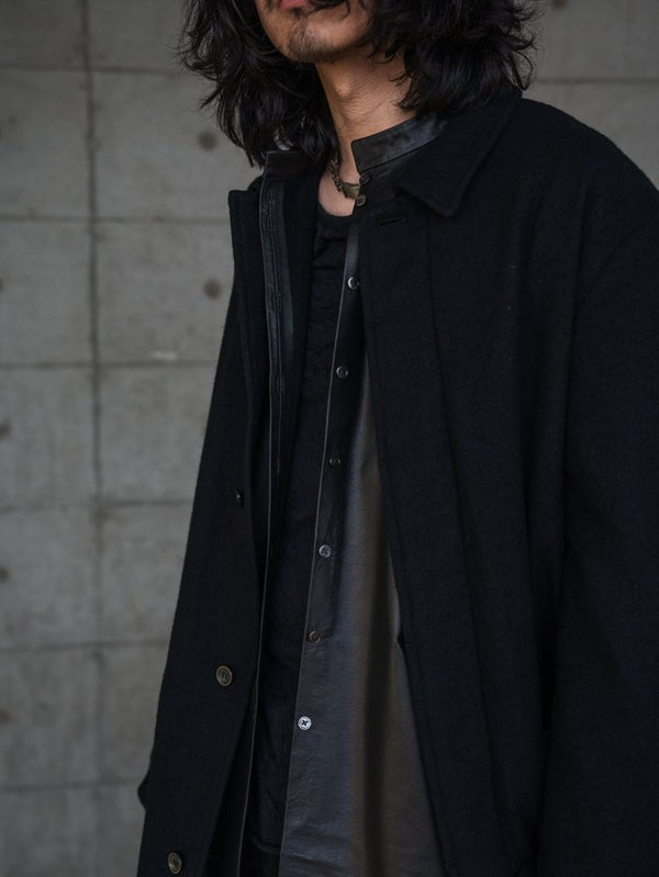 Inverto - Seam Reversible Leather Jacket - PRY