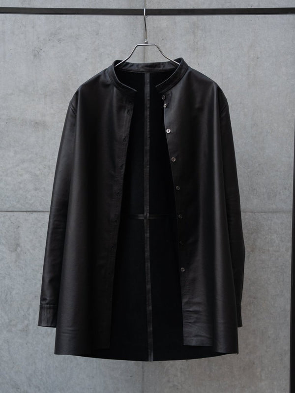 Inverto - Seam Reversible Leather Jacket - PRY