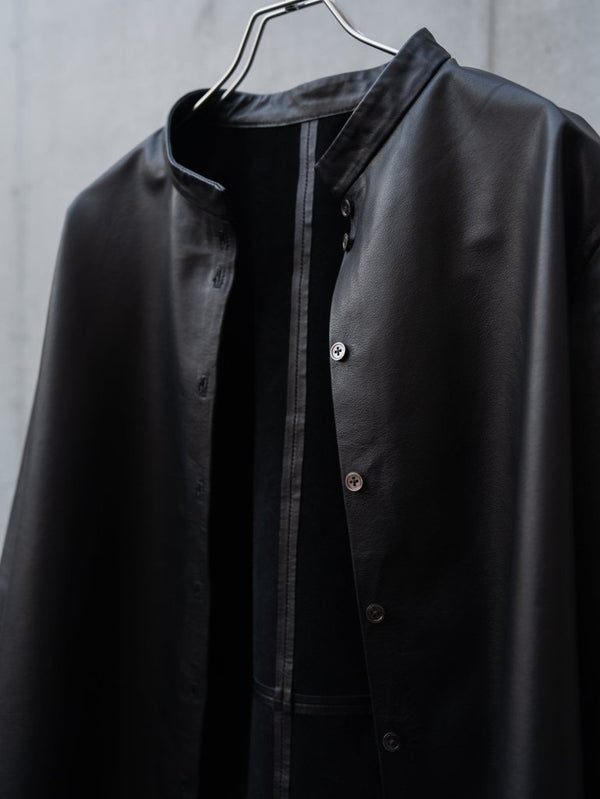 Inverto - Seam Reversible Leather Jacket - PRY