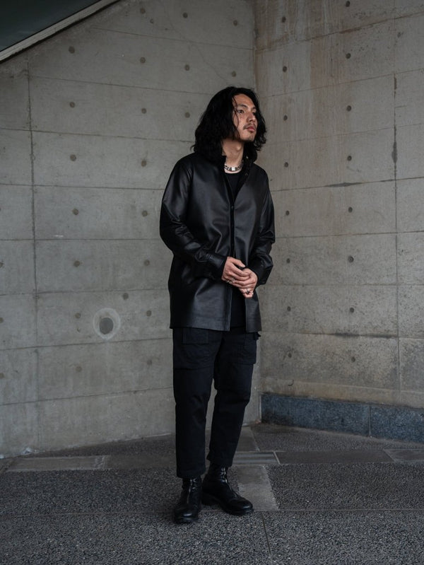 Inverto - Seam Reversible Leather Jacket - PRY