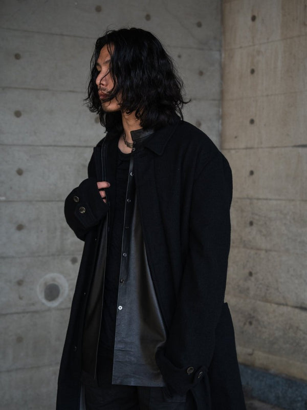 Inverto - Seam Reversible Leather Jacket - PRY