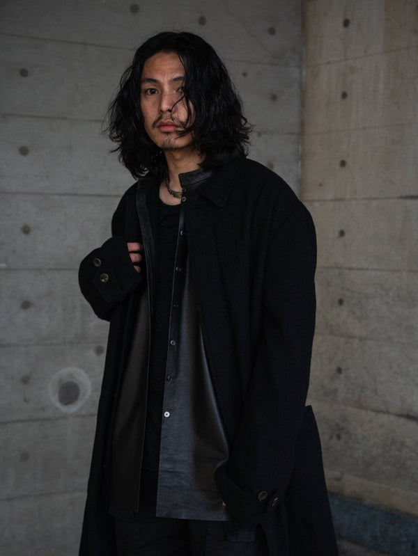 Inverto - Seam Reversible Leather Jacket - PRY