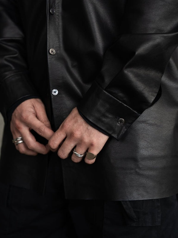 Inverto - Seam Reversible Leather Jacket - PRY