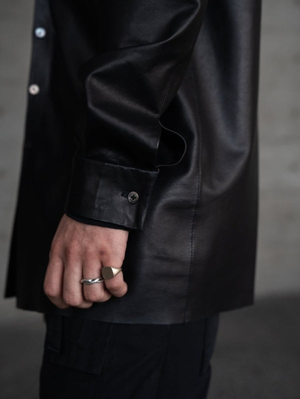 Inverto - Seam Reversible Leather Jacket - PRY