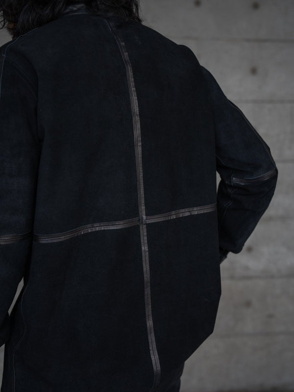 Inverto - Seam Reversible Leather Jacket - PRY