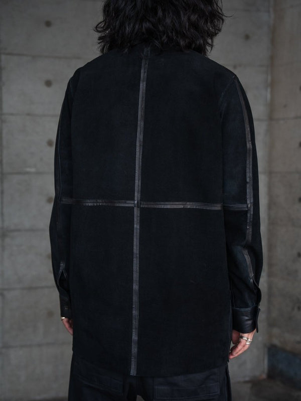 Inverto - Seam Reversible Leather Jacket - PRY