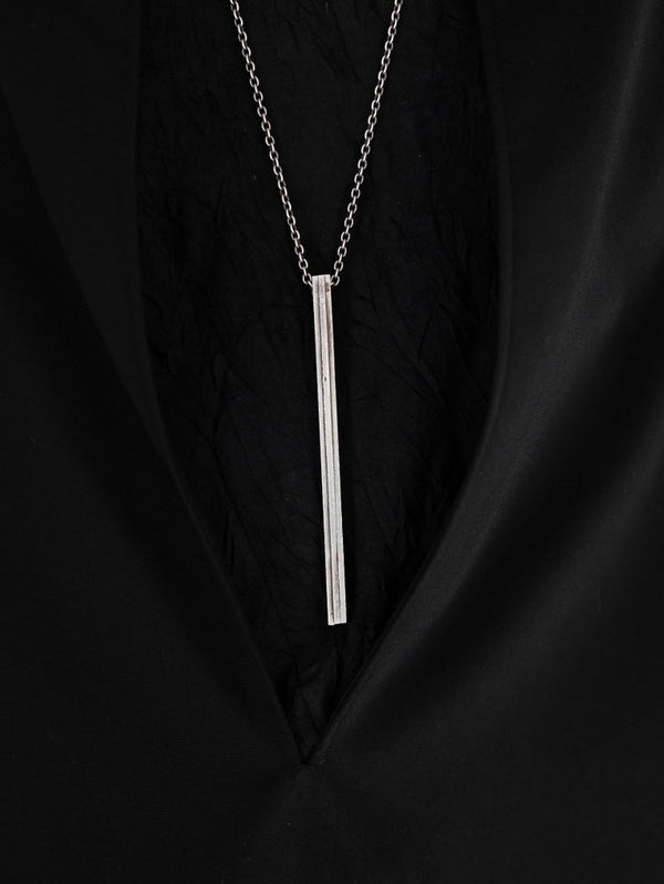 Layered Bar Necklace [slv925] - PRY