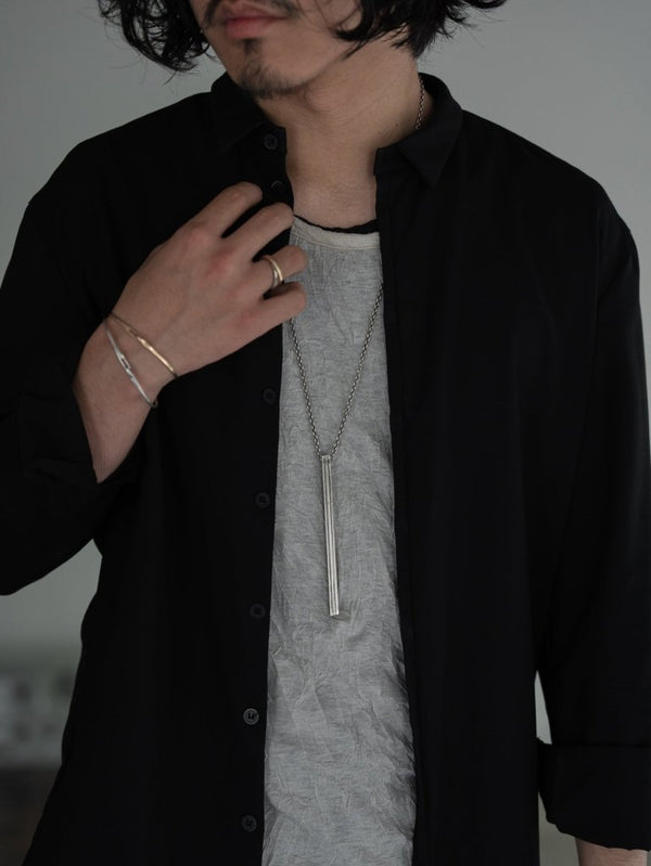 Layered Bar Necklace [slv925] - PRY