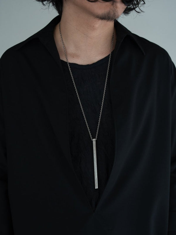 Layered Bar Necklace [slv925] - PRY