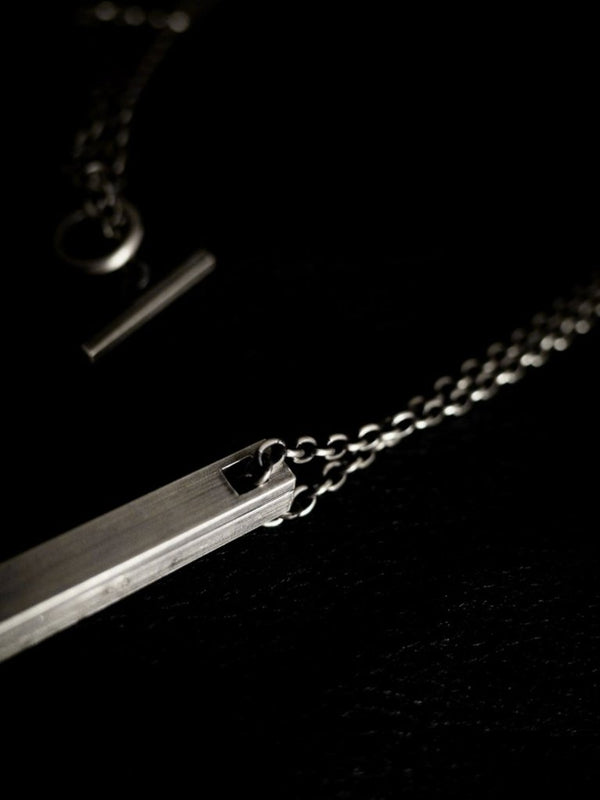 Layered Bar Necklace [slv925] - PRY