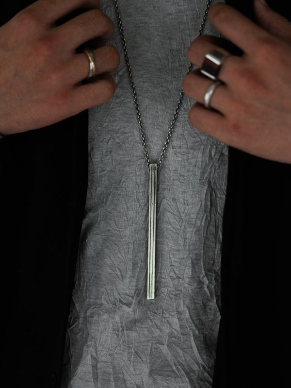 Layered Bar Necklace [slv925] - PRY