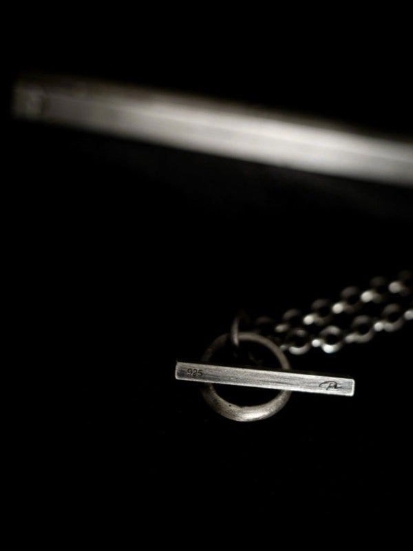 Layered Bar Necklace [slv925] - PRY