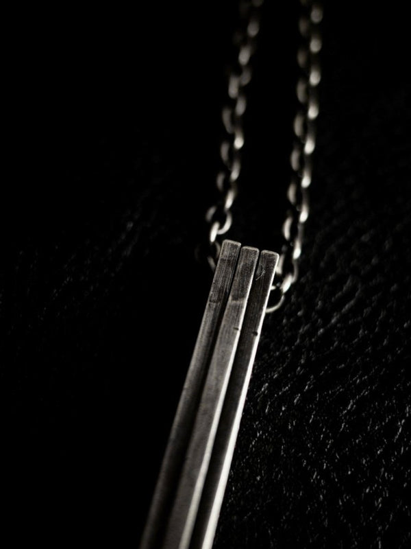 Layered Bar Necklace [slv925] - PRY
