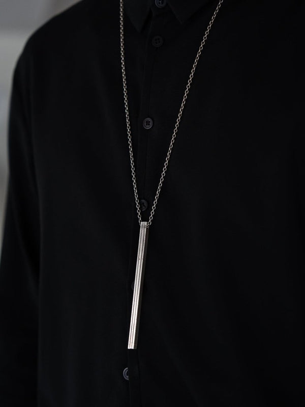Layered Bar Necklace [slv925] - PRY