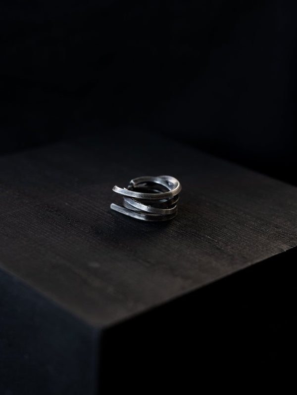 Layered Helix Ear Cuff [slv925] - PRY