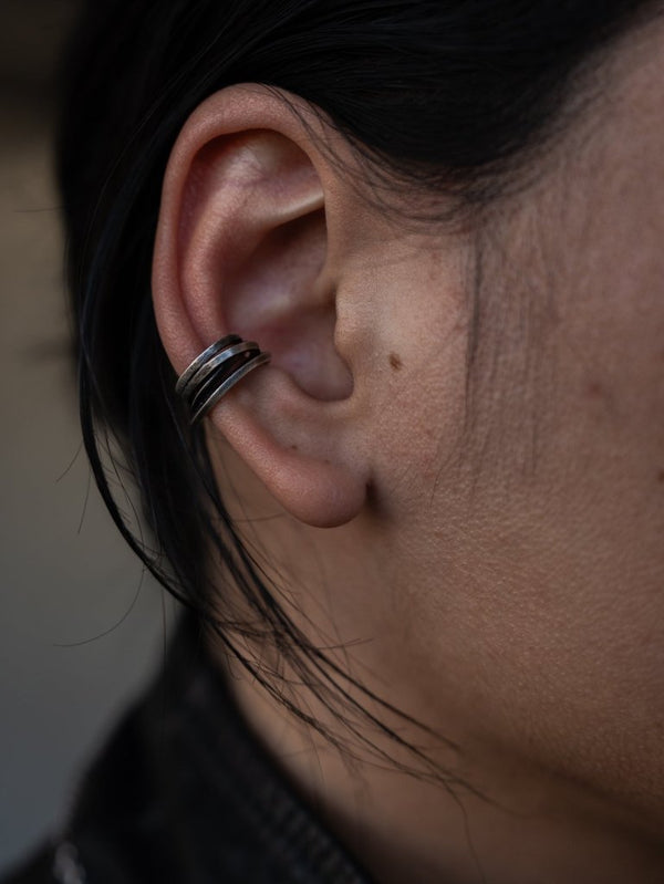 Layered Helix Ear Cuff [slv925] - PRY
