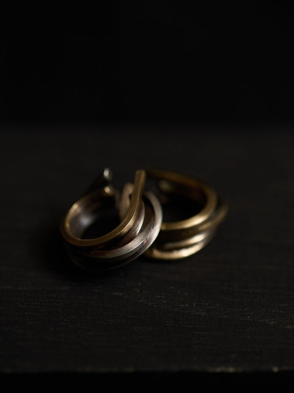 Layered Helix Ear Cuff [slv925+k10] - PRY