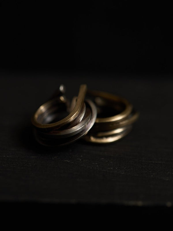 Layered Helix Ear Cuff [slv925+k10] - PRY