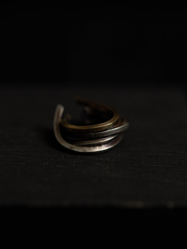 Layered Helix Ear Cuff [slv925+k10] - PRY