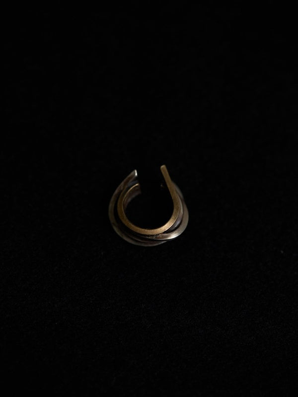 Layered Helix Ear Cuff [slv925+k10] - PRY