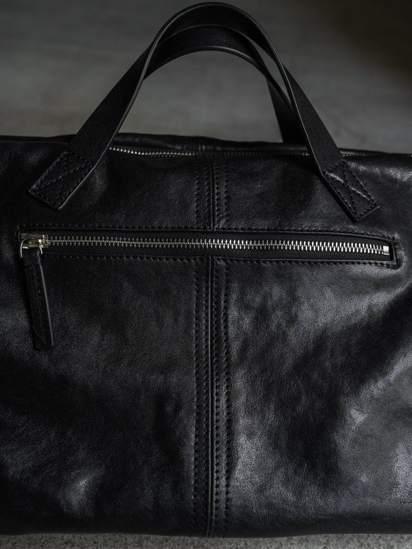 Leather Front Zip Travel Bag - PRY