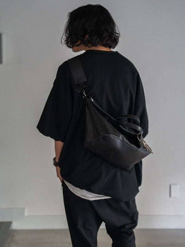 Leather Front Zip Travel Bag - PRY