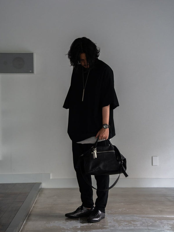 Leather Front Zip Travel Bag - PRY