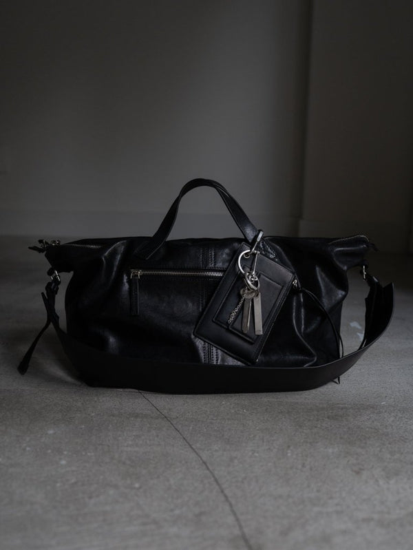 Leather Front Zip Travel Bag - PRY