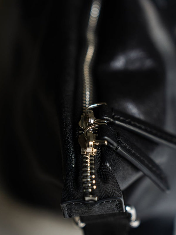 Leather Front Zip Travel Bag - PRY