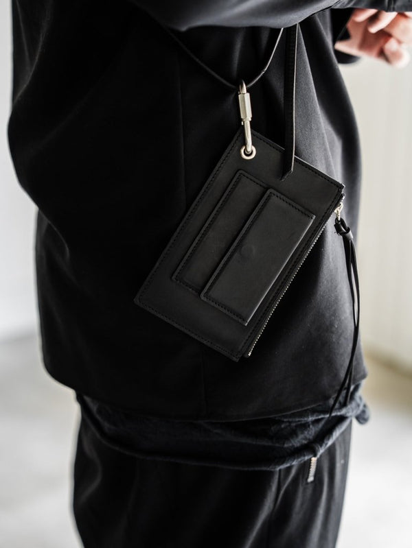 Leather Shoulder Wallet [GUIDI LEATHER] - PRY