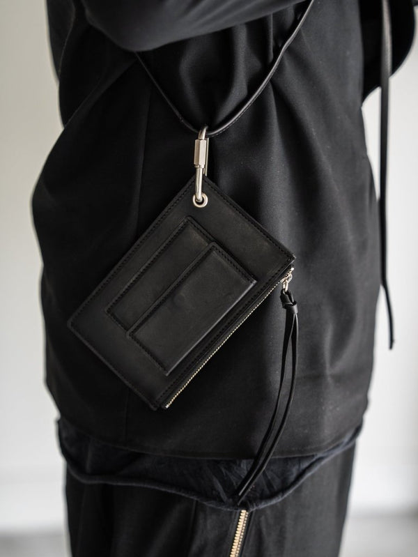 Leather Shoulder Wallet [GUIDI LEATHER] - PRY