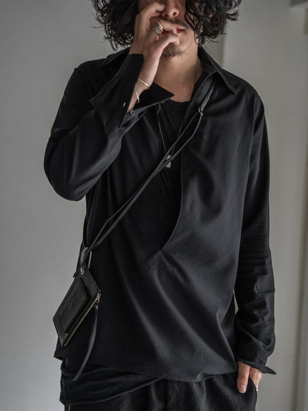 Leather Shoulder Wallet [GUIDI LEATHER] - PRY