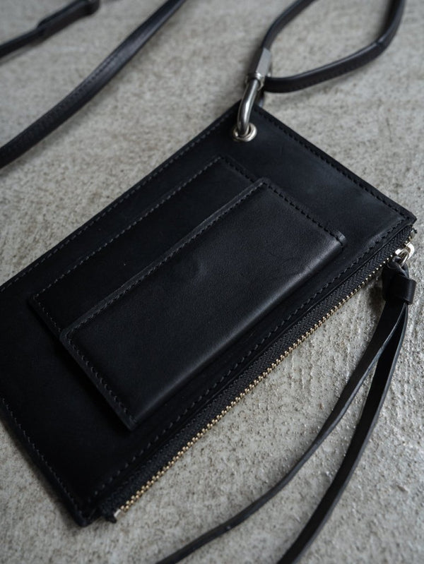 Leather Shoulder Wallet [GUIDI LEATHER] - PRY