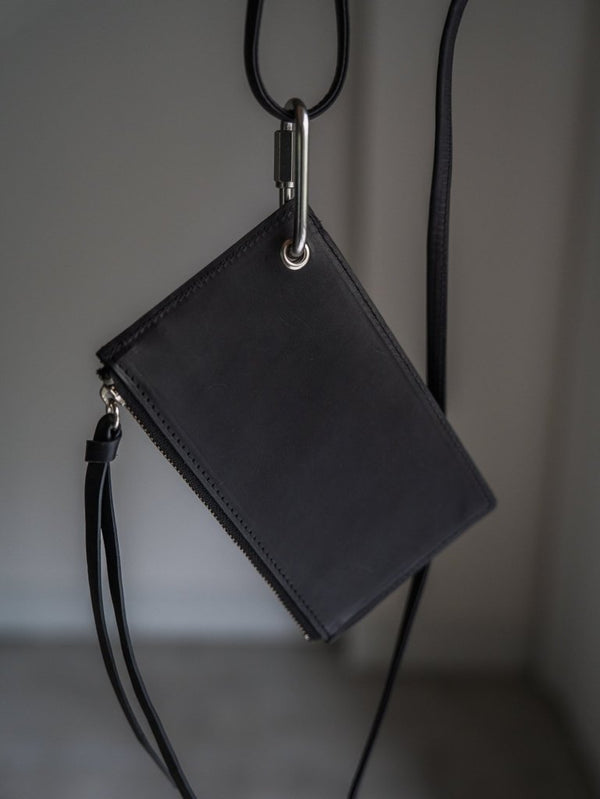 Leather Shoulder Wallet [GUIDI LEATHER] - PRY