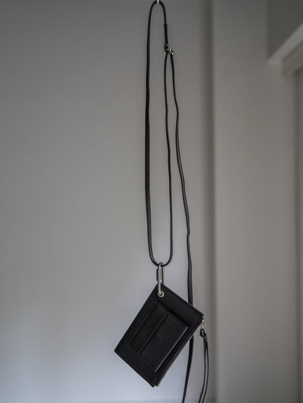 Leather Shoulder Wallet [GUIDI LEATHER] - PRY