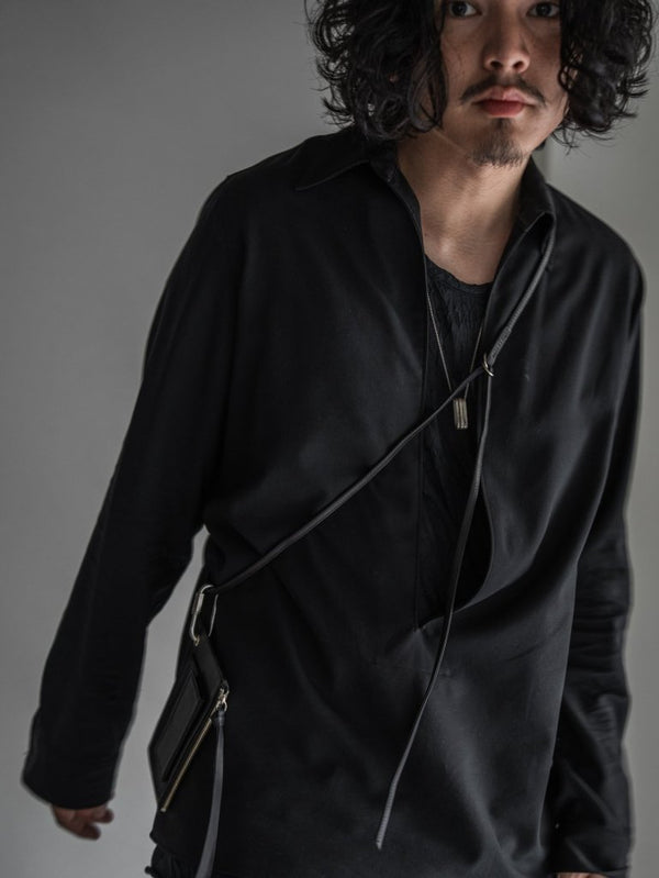 Leather Shoulder Wallet [GUIDI LEATHER] - PRY