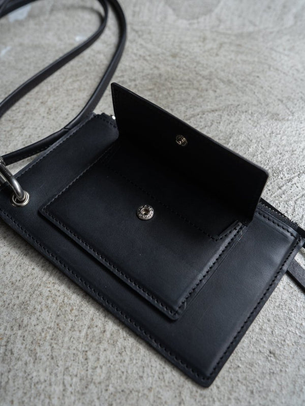 Leather Shoulder Wallet [GUIDI LEATHER] - PRY