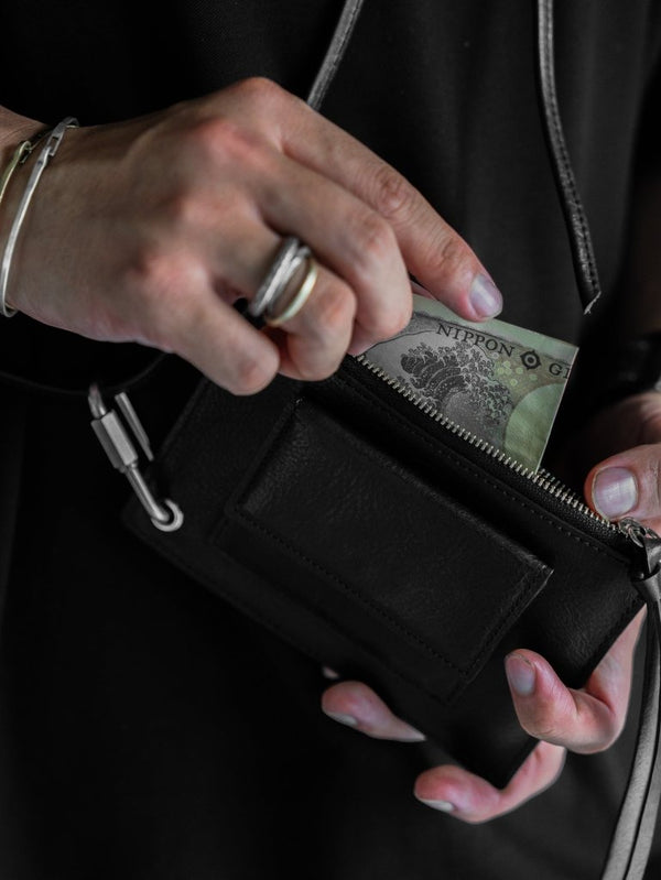 Leather Shoulder Wallet [HIMEJI LEATHER] - PRY