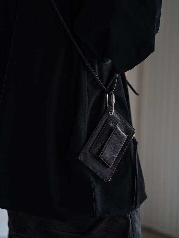 Leather Shoulder Wallet [HIMEJI LEATHER] - PRY