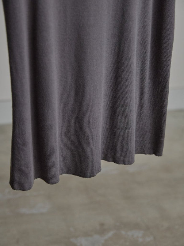Modal Cotton Layered U - neck T-shirt【ASH GRAY】 - PRY