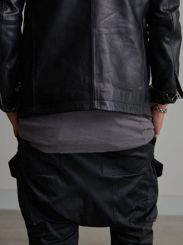 Modal Cotton Layered U - neck T-shirt【ASH GRAY】 - PRY