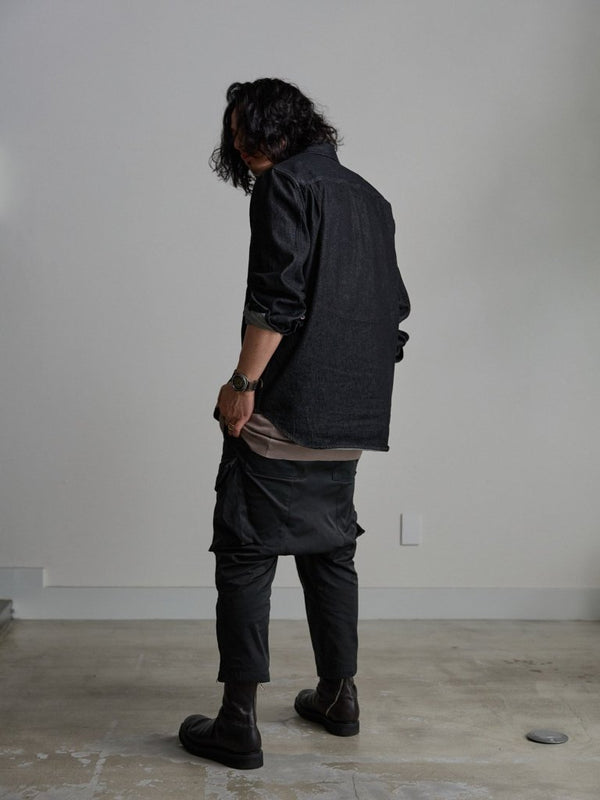 Modal Cotton Layered U - neck T-shirt【TAUPE】 - PRY