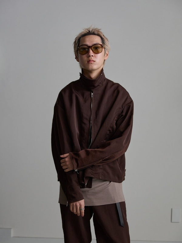 Modal Cotton Layered U - neck T-shirt【TAUPE】 - PRY