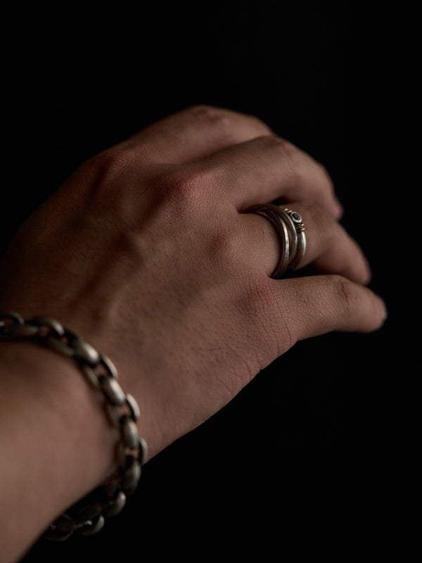 Black Diamond Ring [slv925+k10]